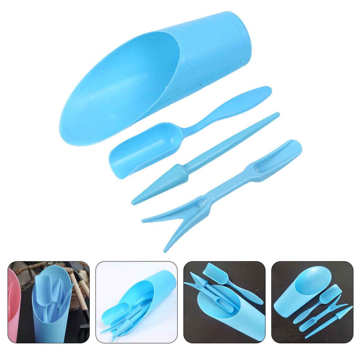 Gardening Tools Wholesale - 4 buah/set, ember plastik tahan lama