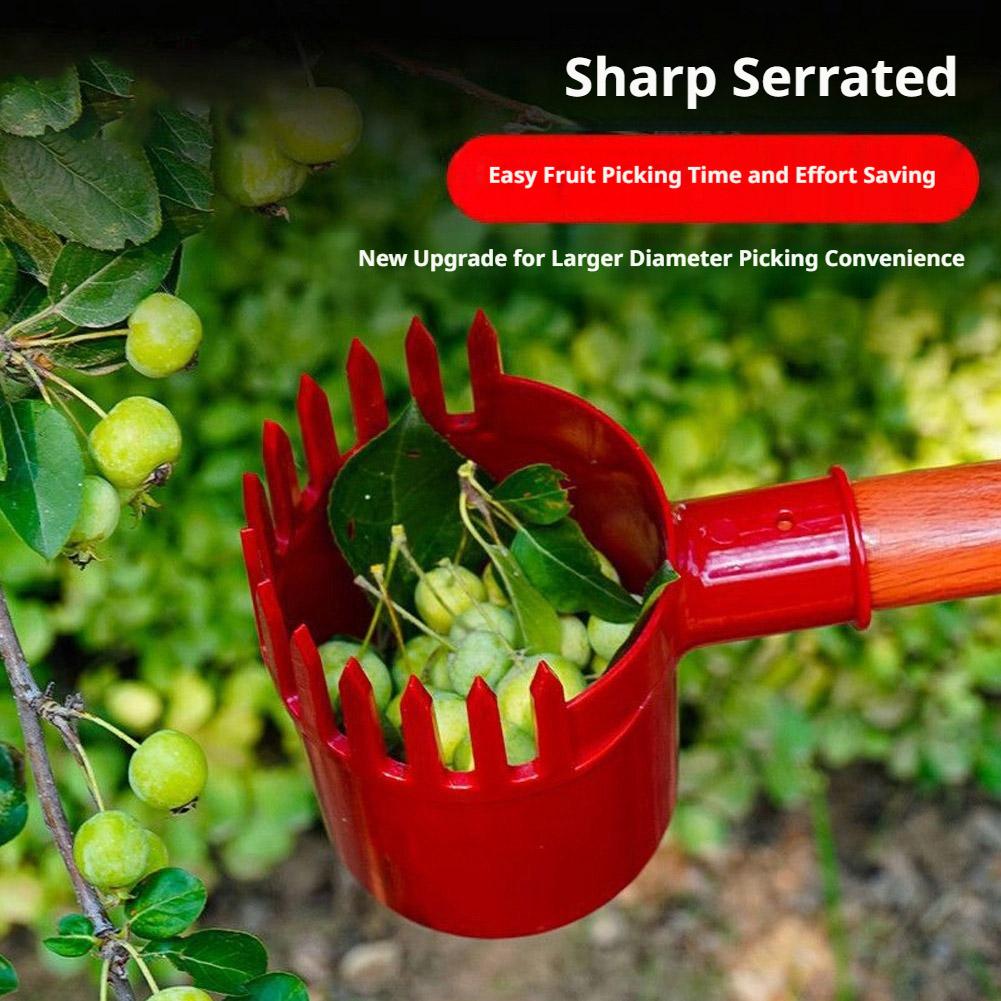 Gardening Tools Organizer - Alat Pemetik Buah Portabel dengan Keranjang,