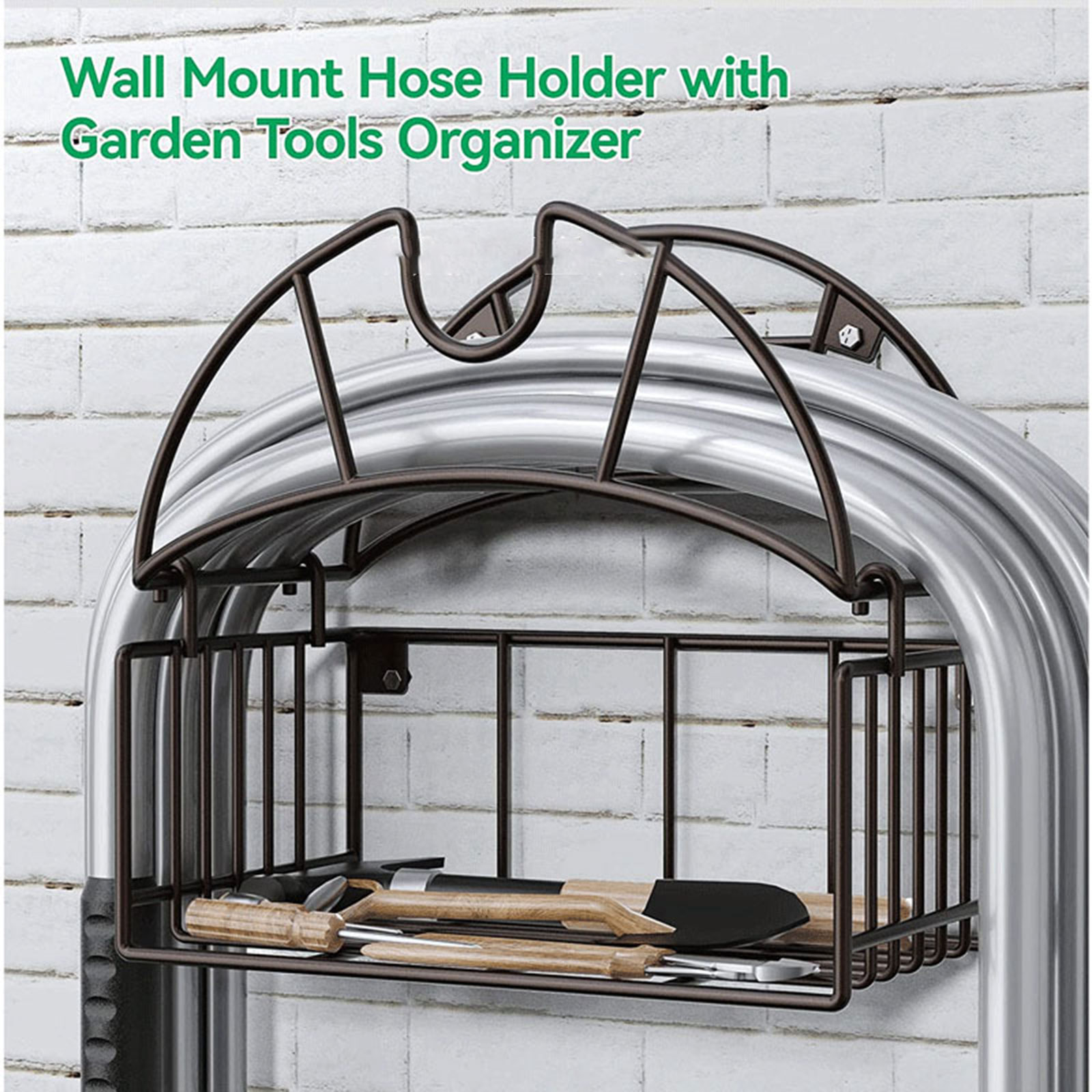 Gardening Tools Organizer - Tempat Selang Taman Terpasang Di Dinding