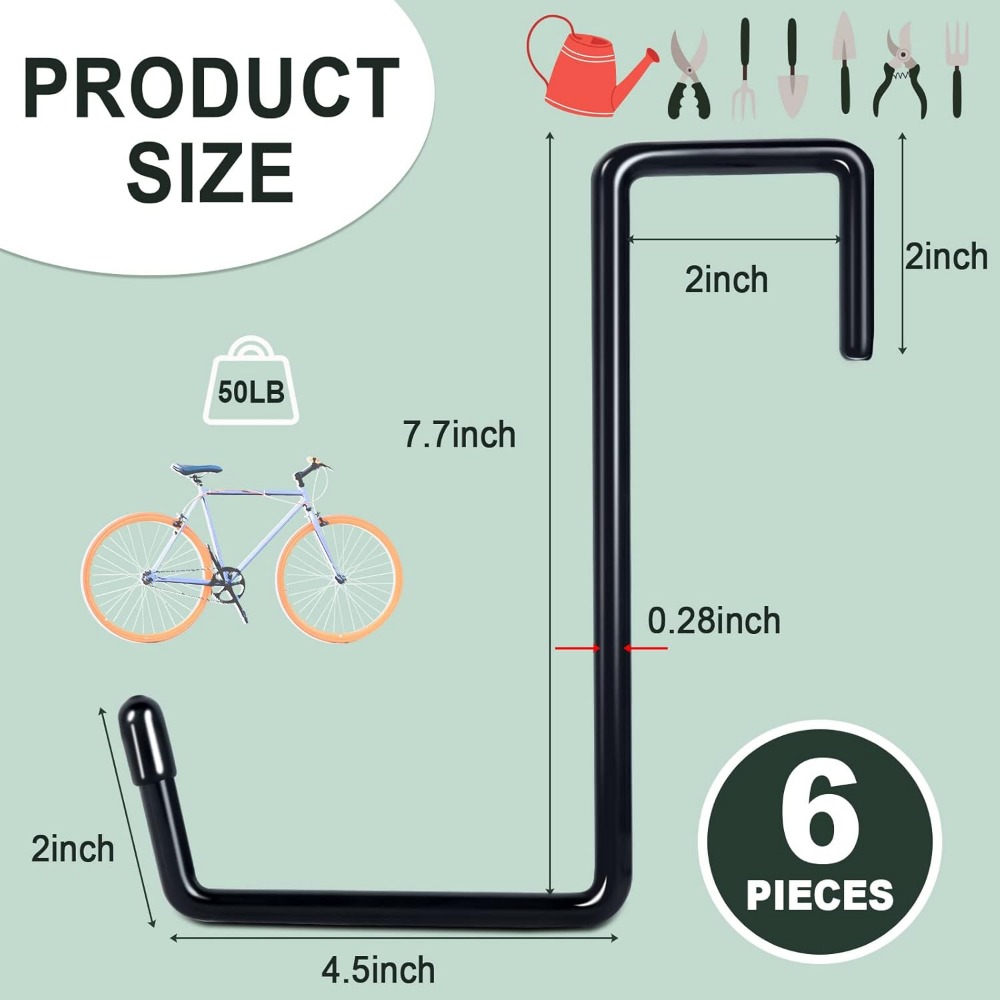 Besar 2/3/4/6/9 Buah Kait Gara - Gardening Tools Organizer ulasan dan harga