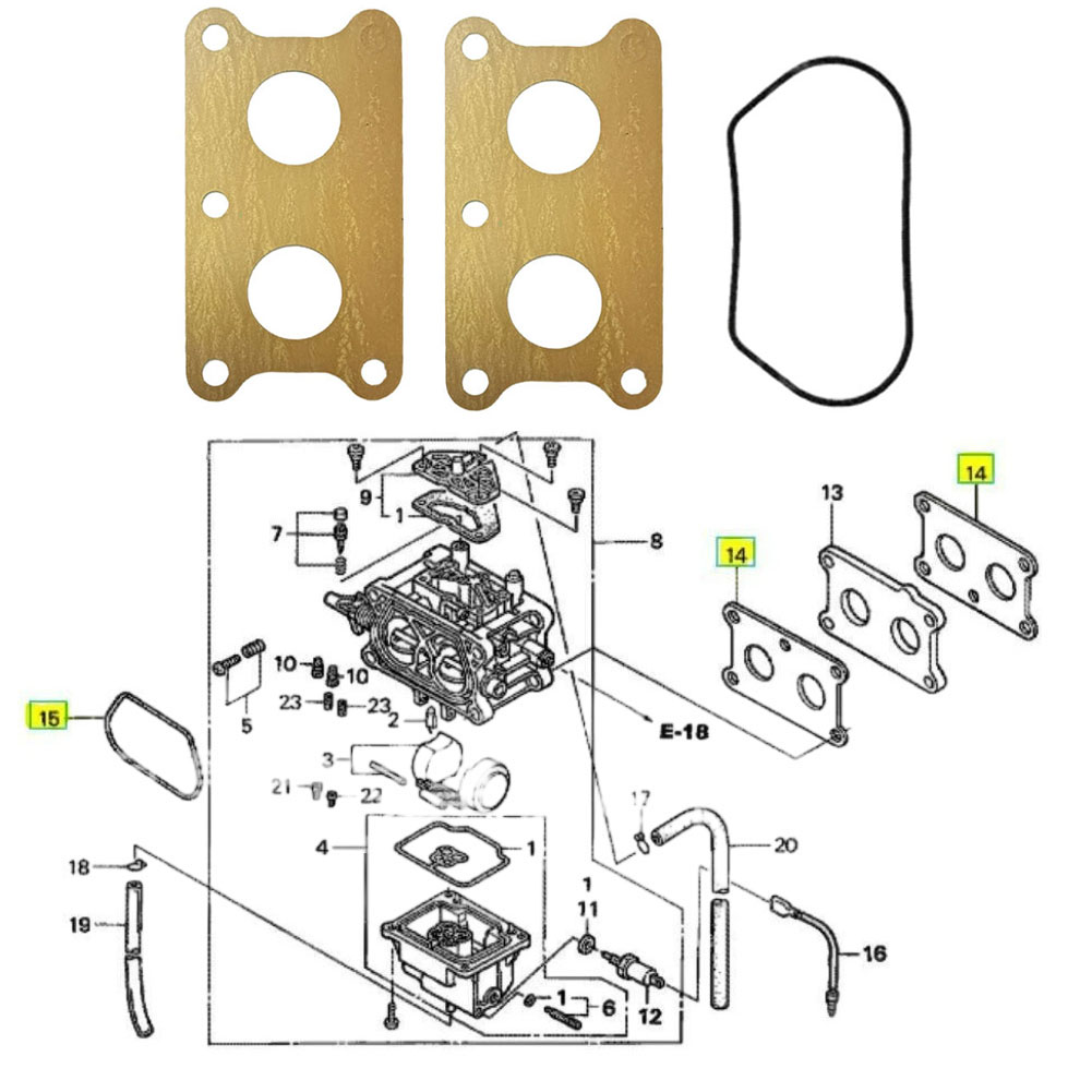 UNTUK HONDA GXV530 GCV530 Kit  - Gardening Tools Repair ulasan dan harga